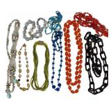 Group Mid Century Beaded Necklaces