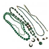 Group Jade & Jade Color Necklaces & Earrings