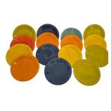 15 Fiesta Assorted Color 7" Plates