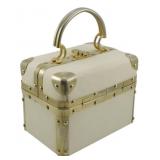 Delill Trunk Handbag Cream 10"x8"x5"