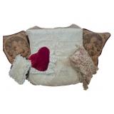 Vtg Decorative Pillow Collection 28"x27"x18"
