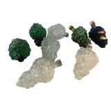 8 Vintage Grape Cluster Bottles - 6 x 3