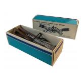 Mid Century Fondue Forks in Box