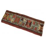Small Handwoven Kilim Table Runner 10"x30"