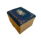 Needlepoint Stool 8"x12"x10"