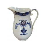 Vintage Blue & White Ironstone Pitcher