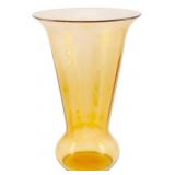 Cambridge Madiera Amber Glass Vase 12"
