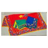 3 Assorted Vtg Racecar Scarves