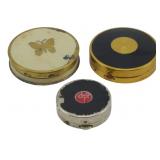 3 Assorted Miniature Compacts