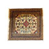 Hand Woven Caucasian Wool Rug 25 x 23
