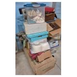 Several Boxes of Assorted Fabric