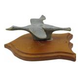 Vintage Flying Goose Hood Ornament 4"x10"x7"
