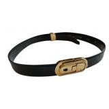 St. John Leather Belt Made in Italy - 28" Long