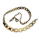St. John Chunky Gold Tone Links Belt - 33" Long