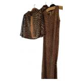 Faux Leopard Jacket, dickie & Leopard Silk Dress