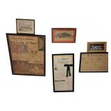 Collection of 6 Framed Prints & Papers