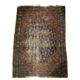 Worn Oriental Kazak Rug 41"x56"
