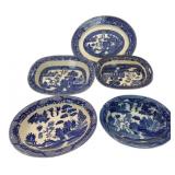 Collection of Blue Willow Transferware