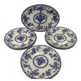 Blue & White 13pc Dessert Set