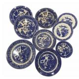 Collection of Blue Willow Transfer Plates