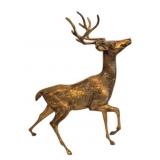 Brass Stag Deer Figurine Decor 21 x 4 x 14