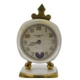 Lenox Fleur De Lys of Paris Mini Clock MOP