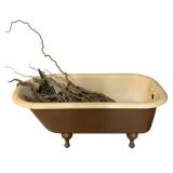 Cast Iron Bath Tub w/ Contents - 23 x 30 x 61