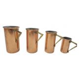 Set of 4 Copper Measuring Cups