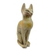 Monumental Siamese Glazed Resin Cat - 26.5 x 14