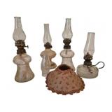 Collection of Miniature Oil Lamps
