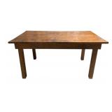 Vintage Wooden Farmhouse Table - 30 x 61 x 30