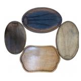 Group of Wooden Meat Trays