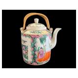 Rose Medallion Porcelain Teapot 8"x8"