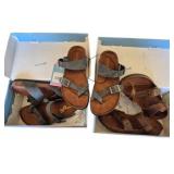 3 Mountain Sole Sandals in Boxes Size 6