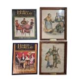 4 Framed Prints Baron Barclay 10x8