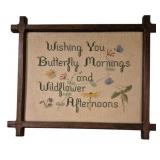 Needlepoint in Criss Cross Frame 14"x17"