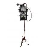 Decorative Bird Cage on Wrought Iron Stand