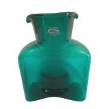 Blenko Emerald Green Water Bottle 6.5"x8"