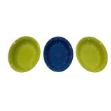 3 Fiesta Oval Serving Bowls