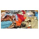 Lot of Assorted Scarves & Fabrics