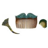 3 Vintage Haircombs