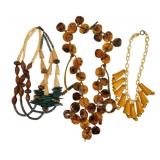 Group of Three Vintage Statement Necklaces