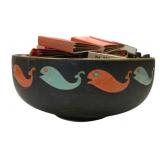 Vintage Fish Bowl w/ Match Books 2"x7"