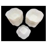 Group 25 Vintage Milk Glass Bowls