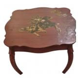 Oriental Painted Table 15"x24"x24"