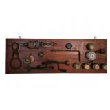 Wooden Plaque w/ Ford & Vintage Car Parts