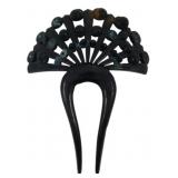 Vtg Celluloid Haircomb w/ Beads