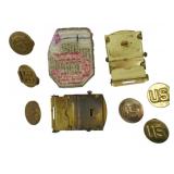 Assorted Buttons & Other Items