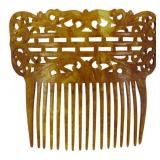 Vintage Tortoise Shell Haircomb 4"x4.5"
