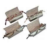 4 Judith Leiber Folding Reading Glasses